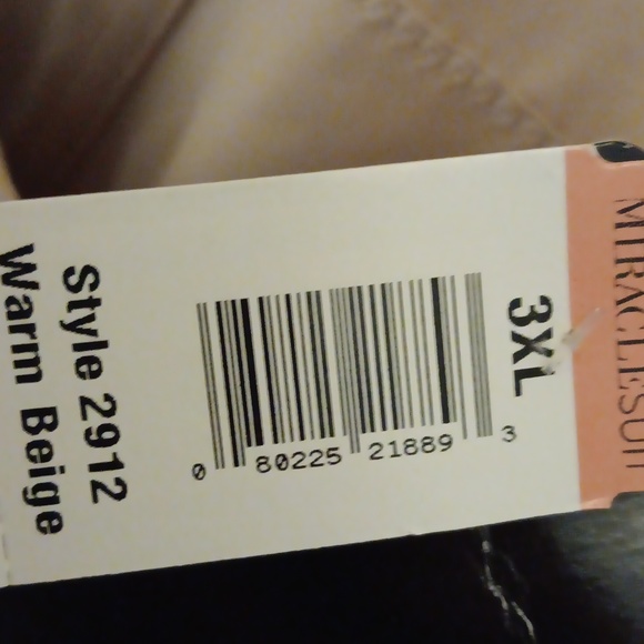 Miracle suit shave away corset thigh slimmer warm beige 3XL - Picture 5 of 5